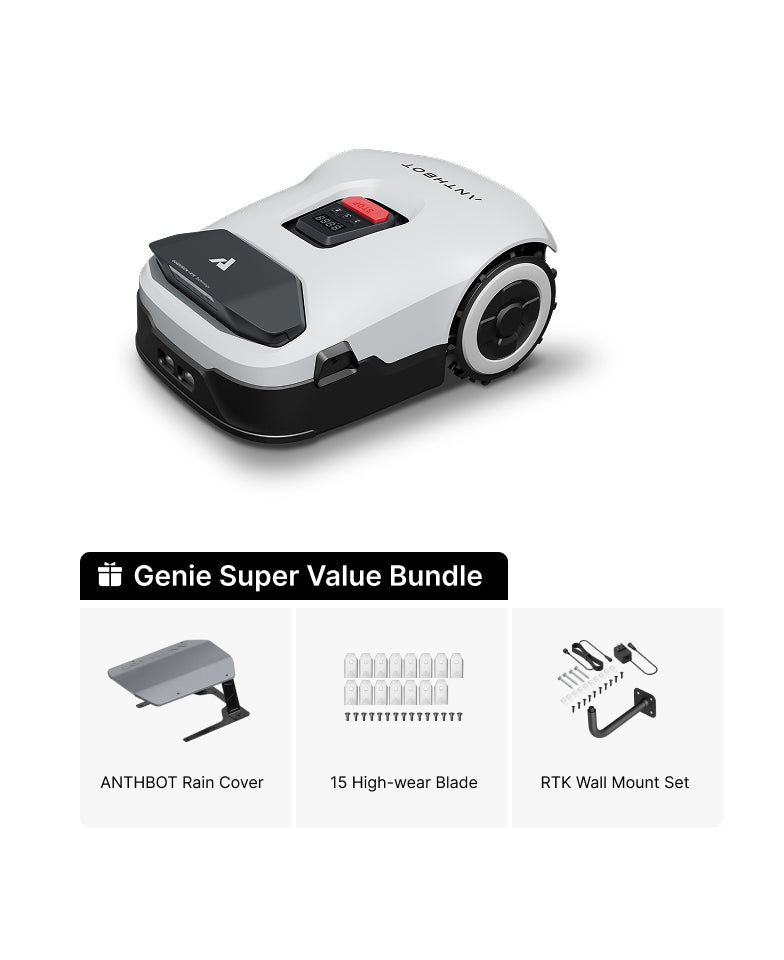 ANTHBOT Genie: Smart AI Robot Lawn Mower - No Wire