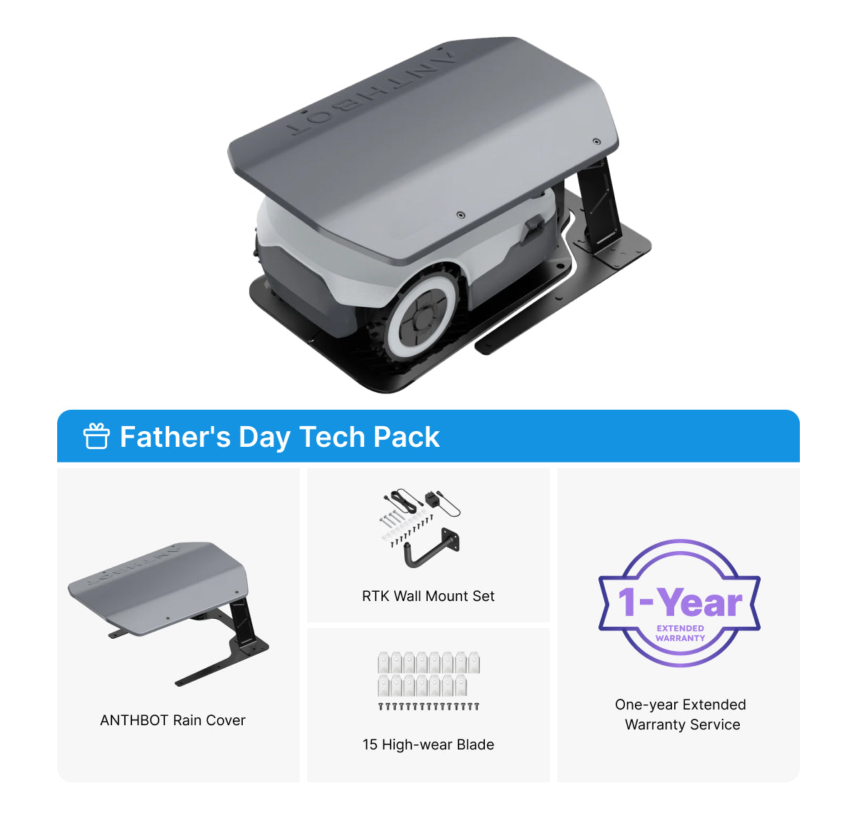 ANTHBOT Genie: Smart AI Robot Lawn Mower - No Wire